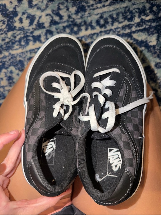 Vans Other - Vans Kids Black & Gray Checkerboard Old Skool Sneakers
